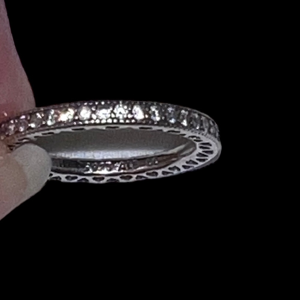Pandora Radiant Hearts ring band size 5 - Picture 6 of 10